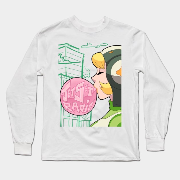 Popping Magical Girl in Shibuya Long Sleeve T-Shirt by Rudie Queen